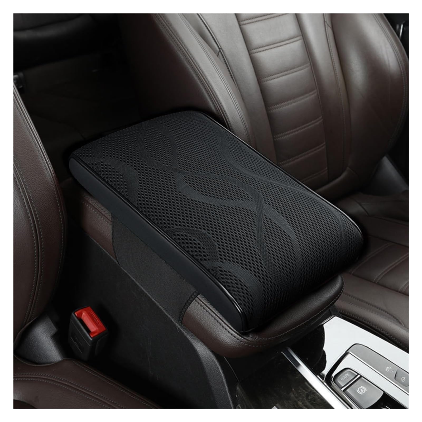 FNCVTM Centre Armrest Cover For Audi A7 C8 Sportback 2018 2019 2020 2021 2022 2023 2024 Car Armrest Cushions Box Mats Center Console Armrest Cover(F)