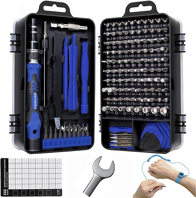 FANACAN 140in1 Precision Screwdriver Set Small Screwdriver Bit Set for DIY Electronic Repairs - Mini Computer Repair Tool Kit - Micro PC, Laptop, iPhone, MacBook Repairing Tools with Case
