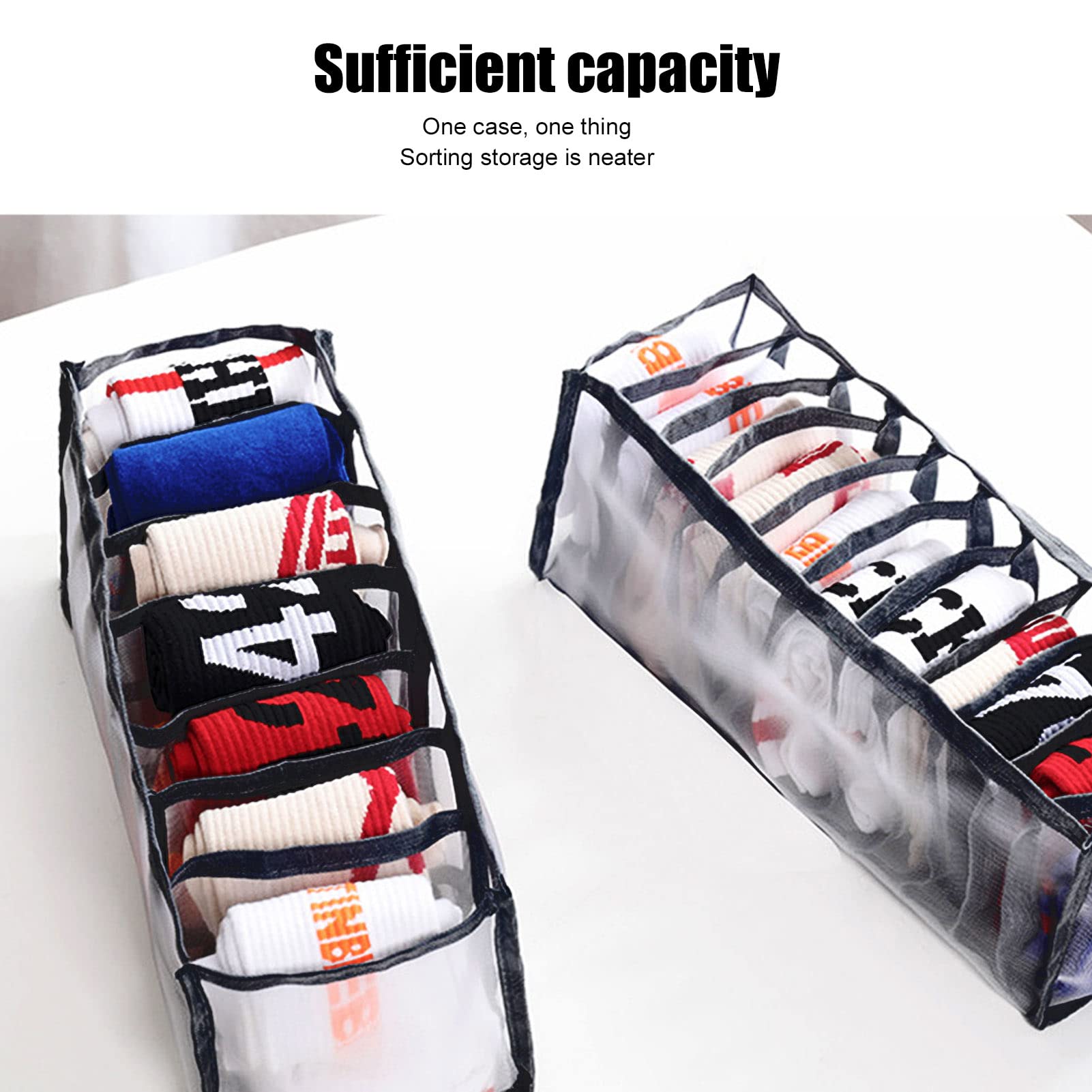 Underwear Organizers and Storage, Foldable Underwear Drawer Organizer Closet Organizer Sock Drawer Organizer Bra Organizer Divider(02)