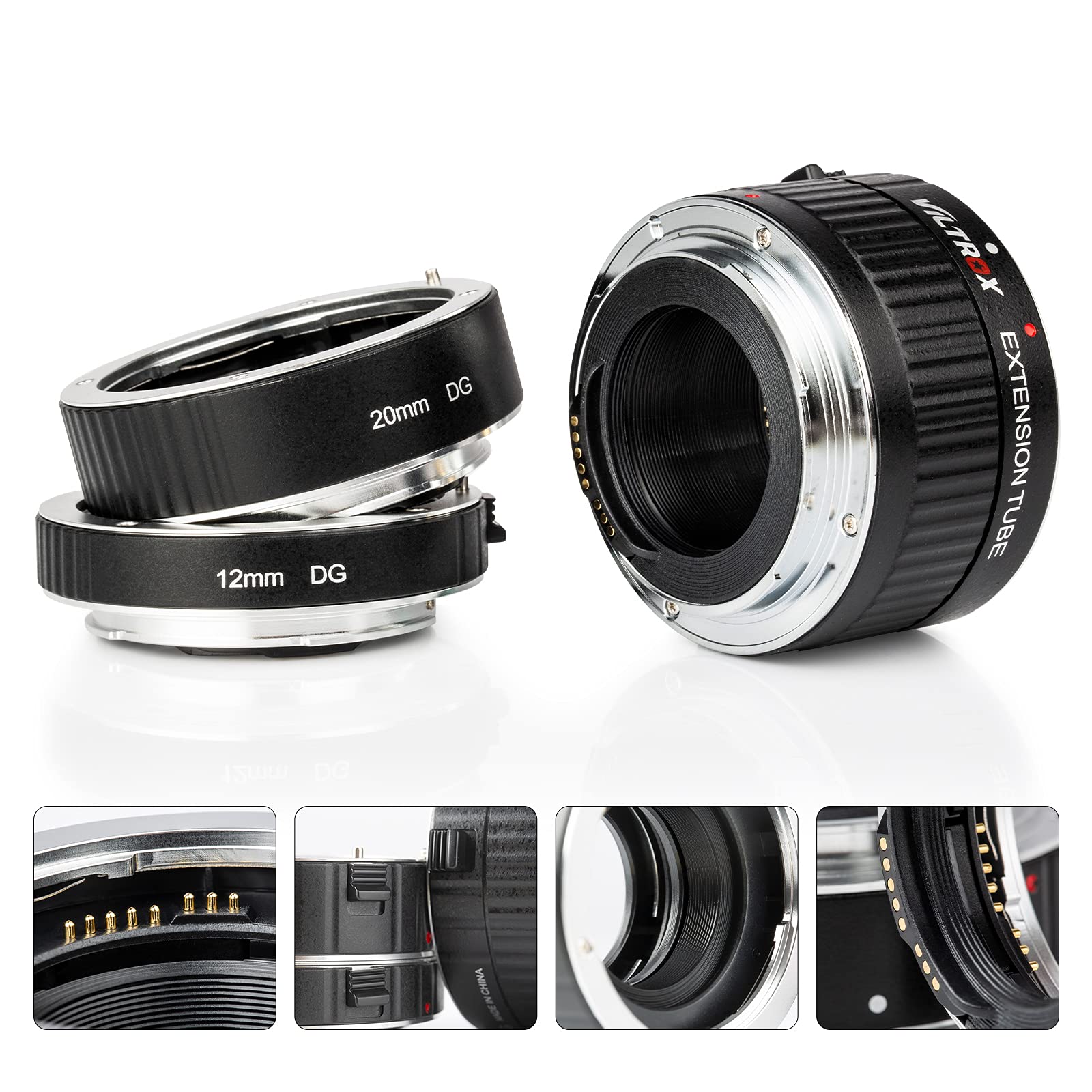VILTROX DG-C Auto Focus AF Macro obiettivo estensione tubo adattatore anello per Canon EF/EF-S obiettivo 7D 6D Mark II 5D Mark IV 60D 70D 80D 77D 750D 800D 760D 1500D 4000D 2000D DSLR Camera