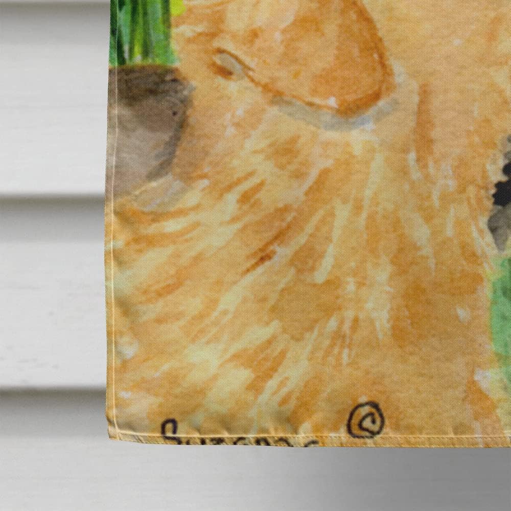Caroline's Treasures SS8883CHF Golden Retriever Flag Canvas, Large, Multicolor