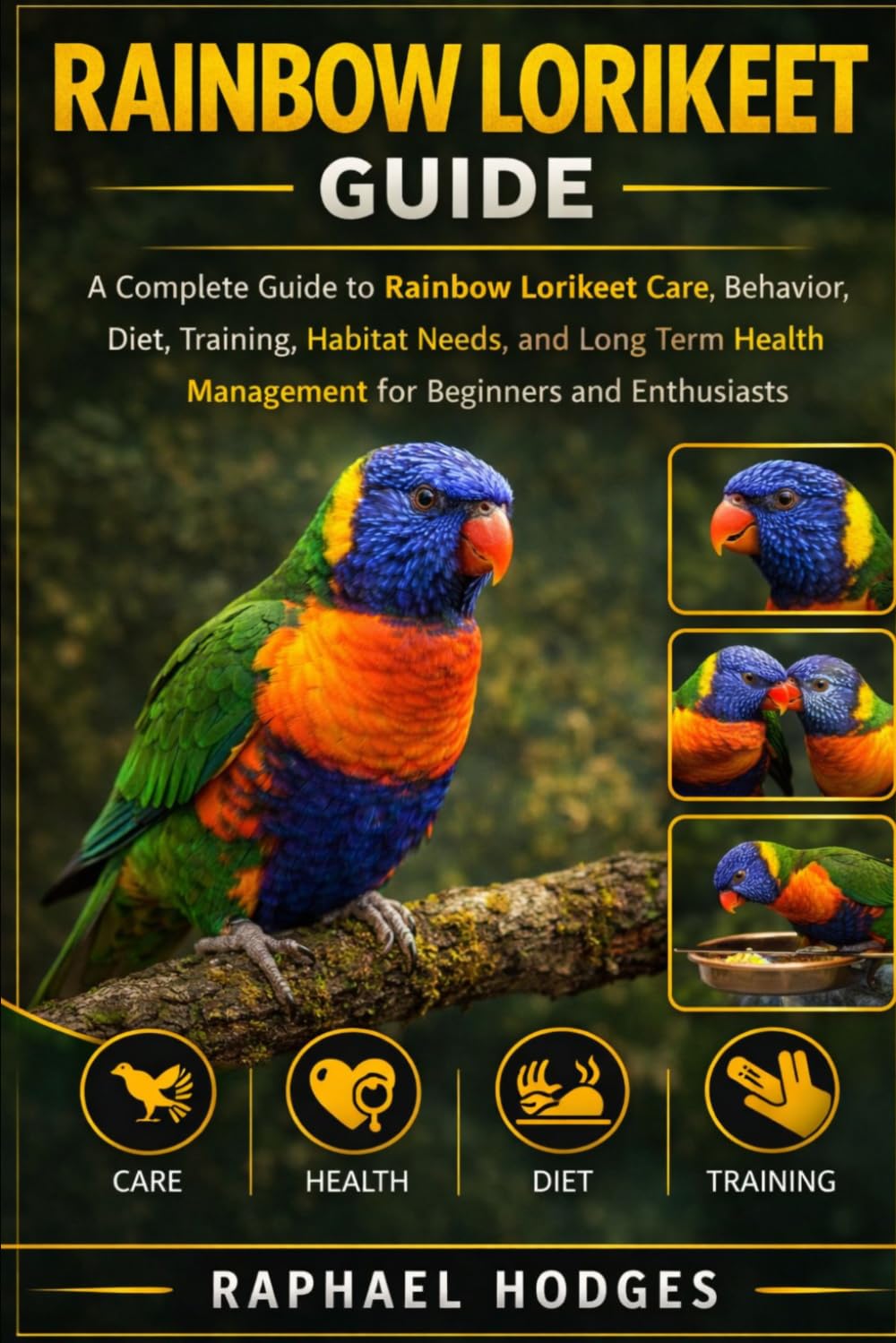 RAINBOW LORIKEET GUIDE: A Complete Guide to Rainbow Lorikeet Care, Behavior, Diet, Training, Habitat Needs, and Long Term Health Management for Beginners and Enthusiasts
