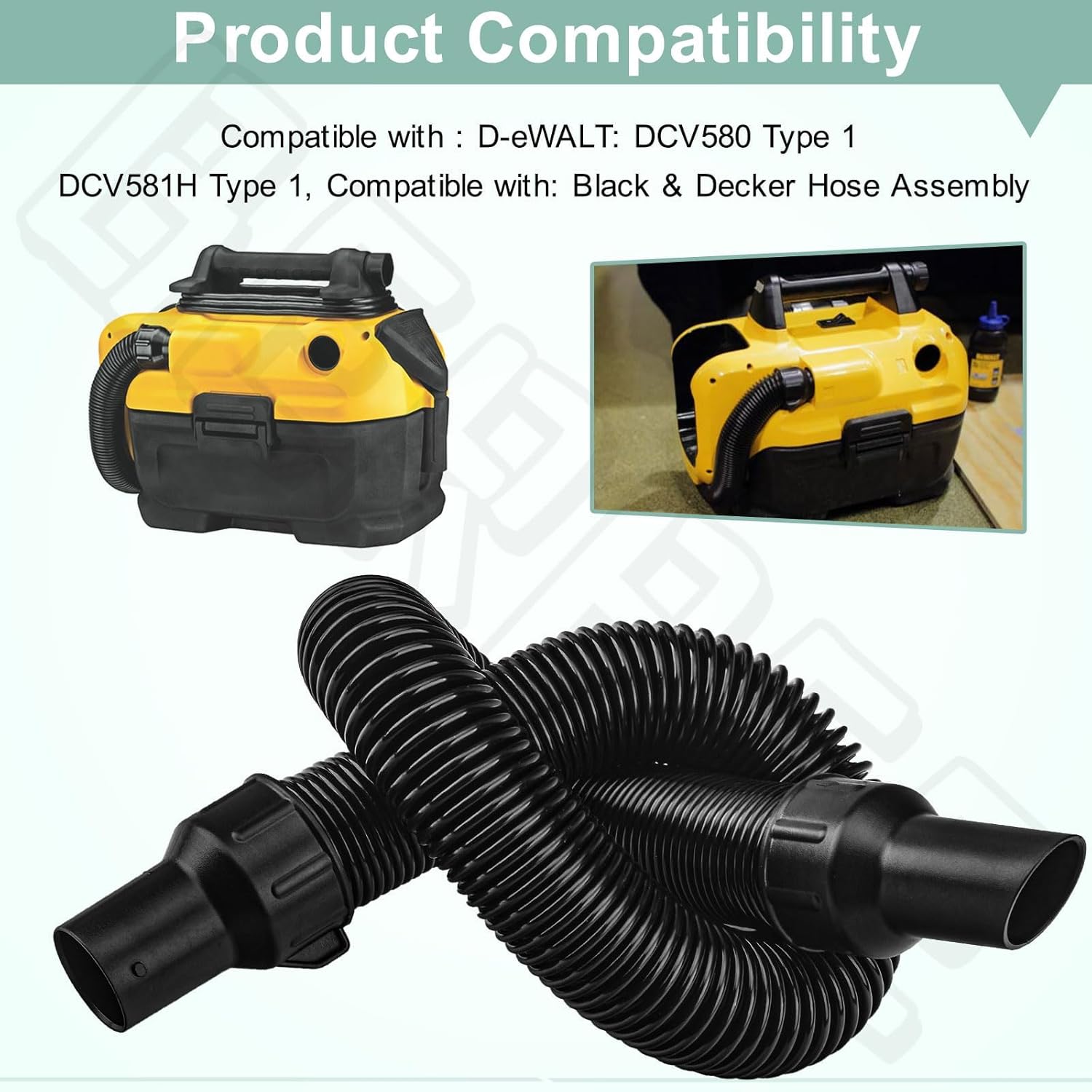5140128-68 Replacement Hose Assembly Compatible with D-ewalt Leaf Blower and Vacuum 704660053412 DCV580 DCV581H DCV580MAX (5140128-68)