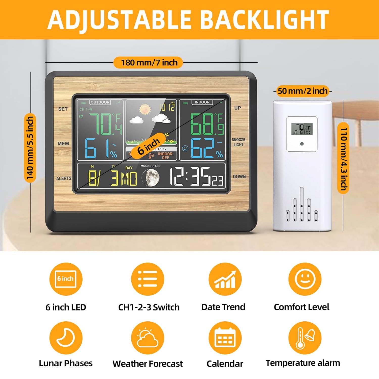 OBEST EN8829-B Dimensions and Features