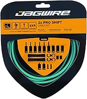 Vista 1 de Jagwire - Kit de cambio universal 2X Pro para carretera, MTN y grava Compatible con engranajes SRAM y Shimano, cables de acero inoxidable
