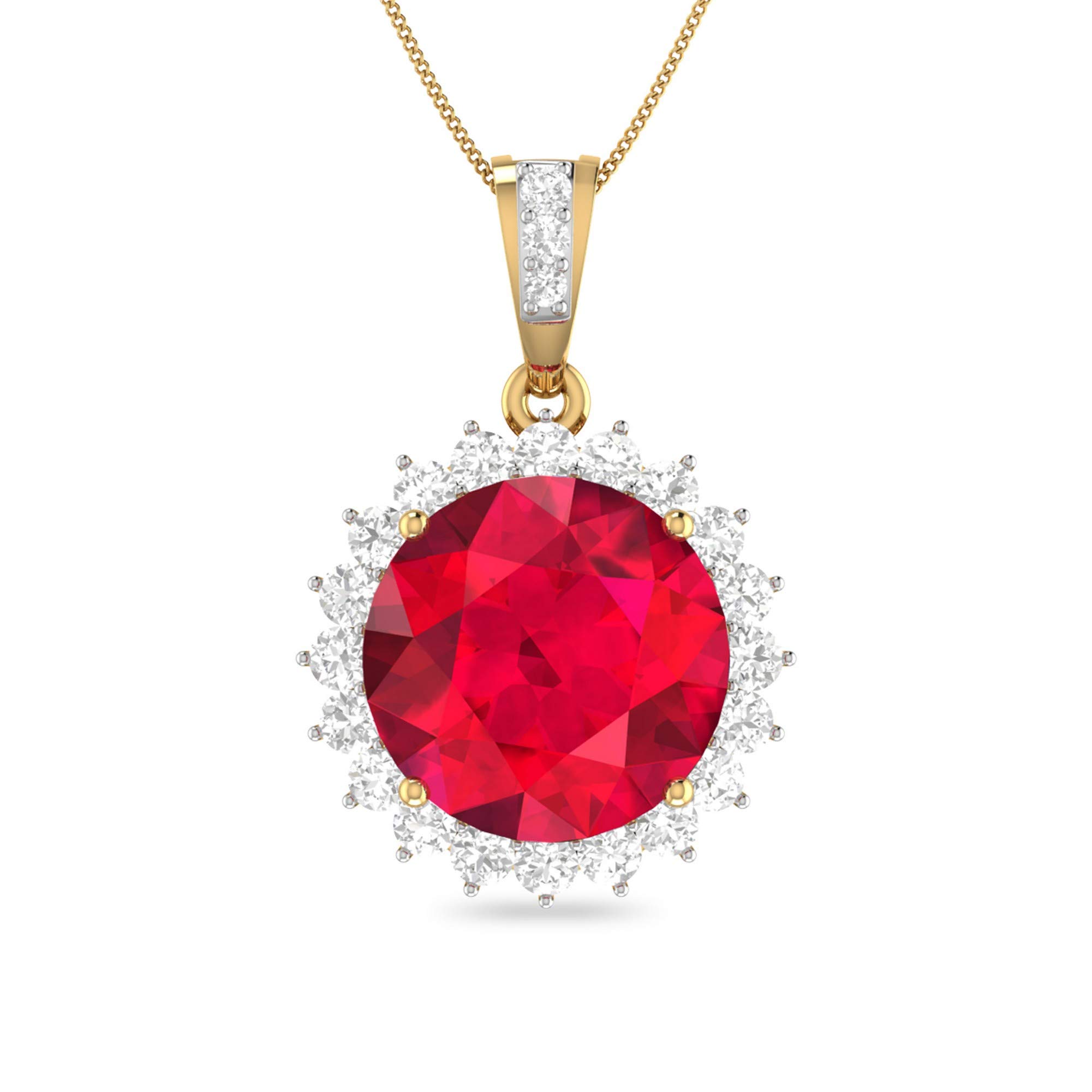 pc jeweller Yellow Gold and Solitaire Pendant for Women-picture-34