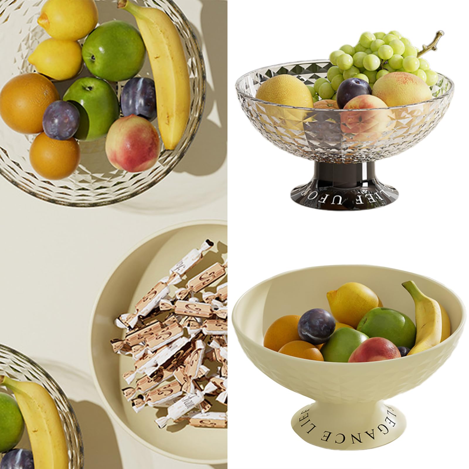 Snacks Serving Plate Dried Fruit Plate Dessert Tray Trinket Dish Round Candy Organizers Decorative Serving Tray