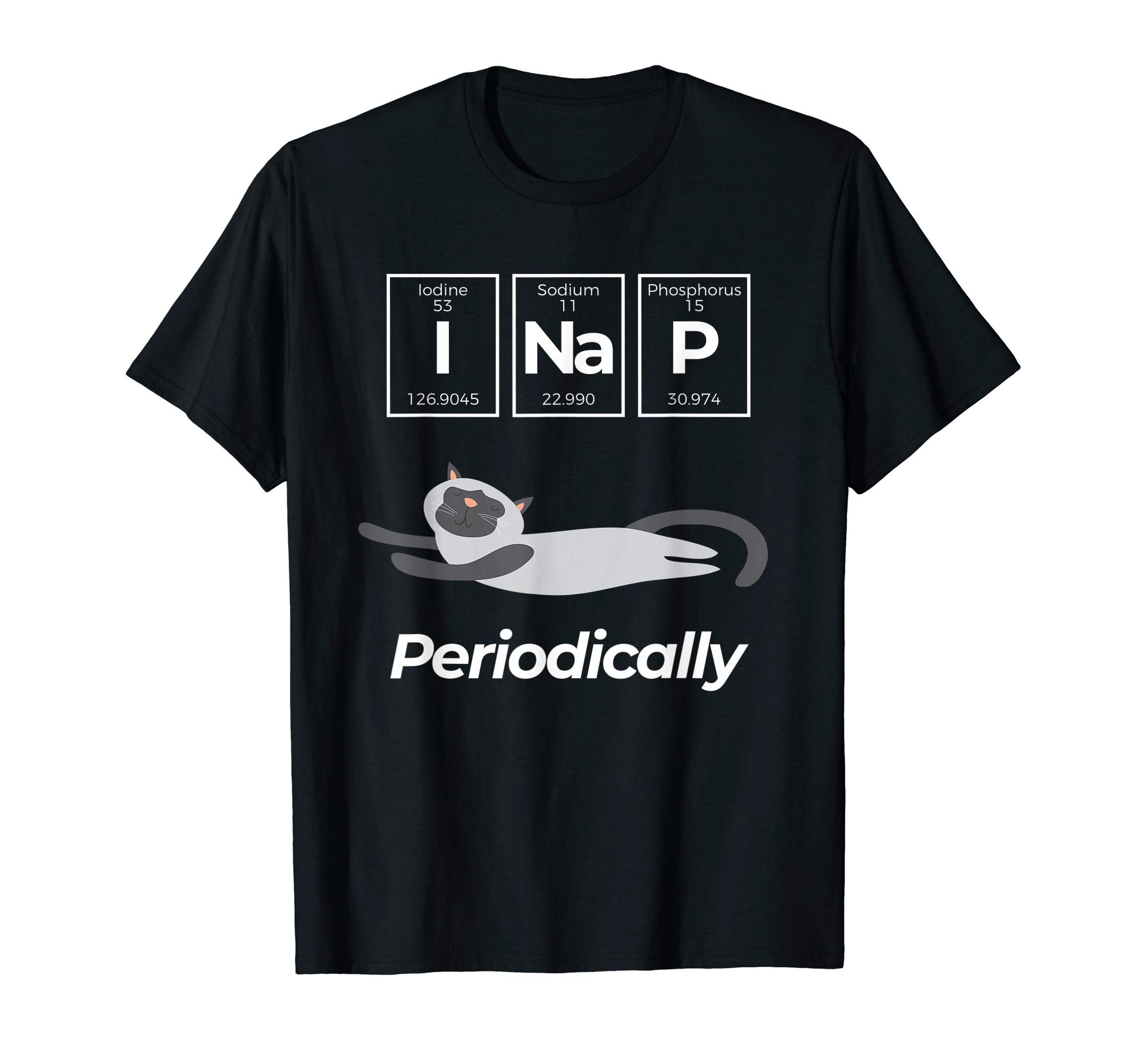 I Nap Periodically Chemistry Cat Inspired T-Shirt