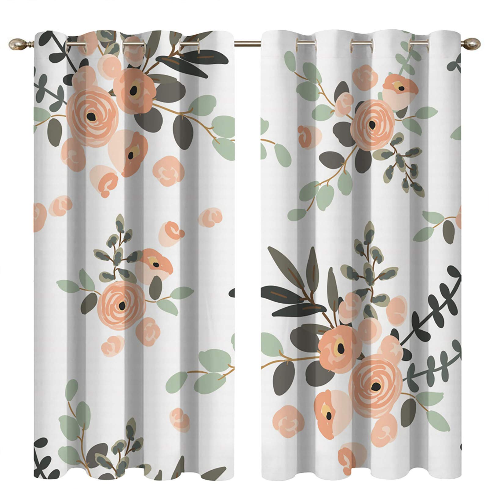 Rideaux Occultants Forêt Automne - Lot De 2 Panneaux 280x240 Cm, œillets 4 Cm, Triple Tissage Microfibre
