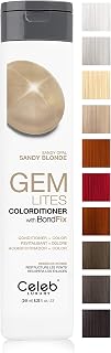 Celeb Luxury Gem Lites Colorditioner, Semi-Permanent Professional Hair Color Depositing Conditioner, Sandy Opal