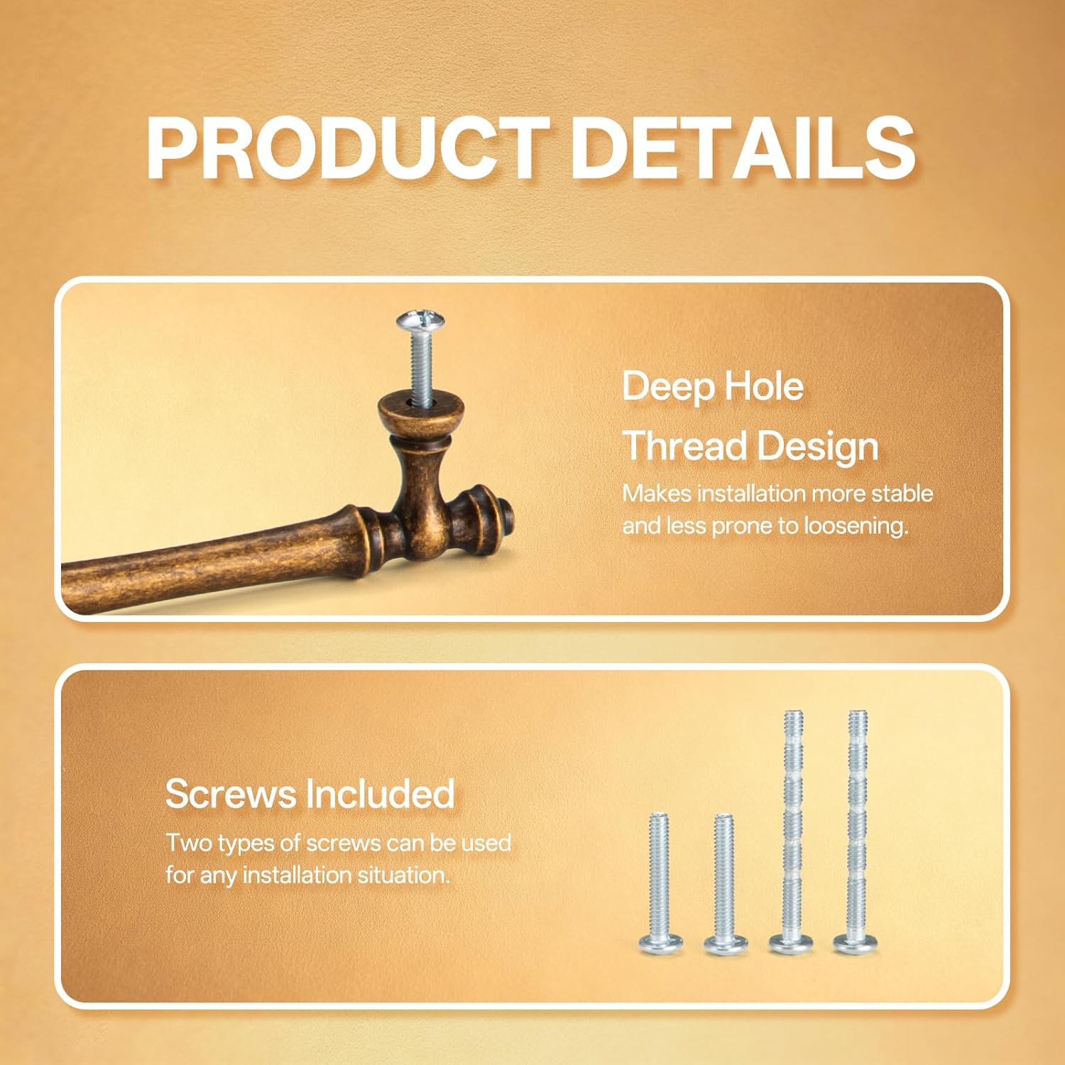 Liron Hardware 10 Pack Cabinet Handles Vintage 3.78 Inch (96mm) Hole Center Cupboard Retro Kitchen Drawers Pulls Antique Brass