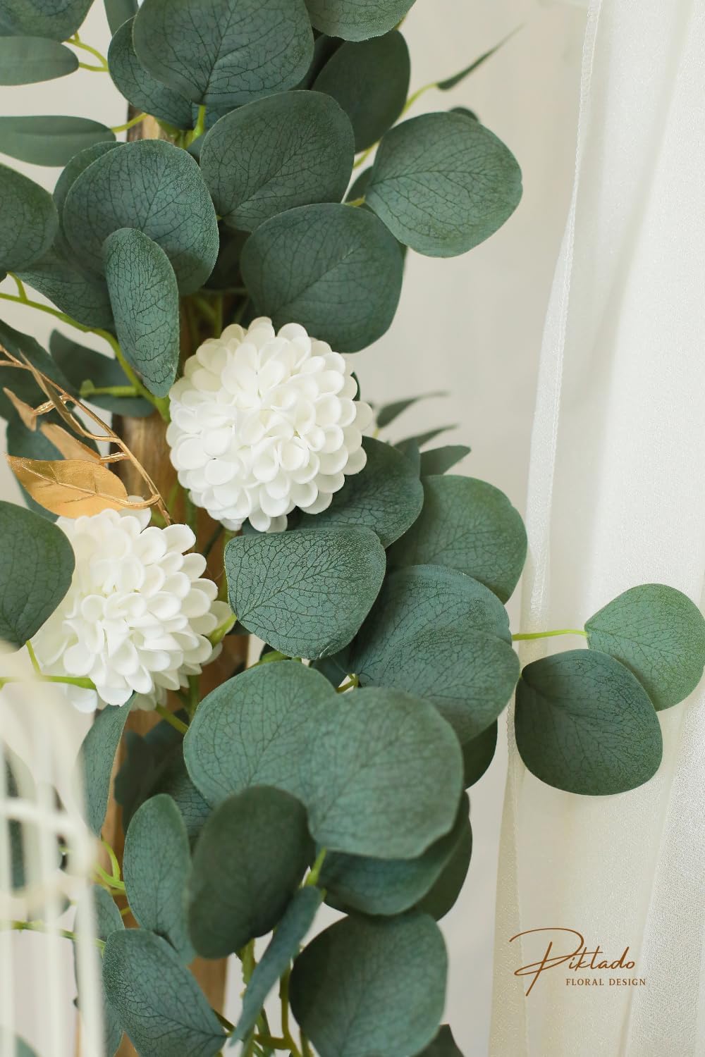 Artificial Wedding Dahlia Flowers 25 pcs Ivory Fake Roses w/Stem for DIY Wedding Decor Centerpieces Arrangements Bouquets(Ivory) - Image 6