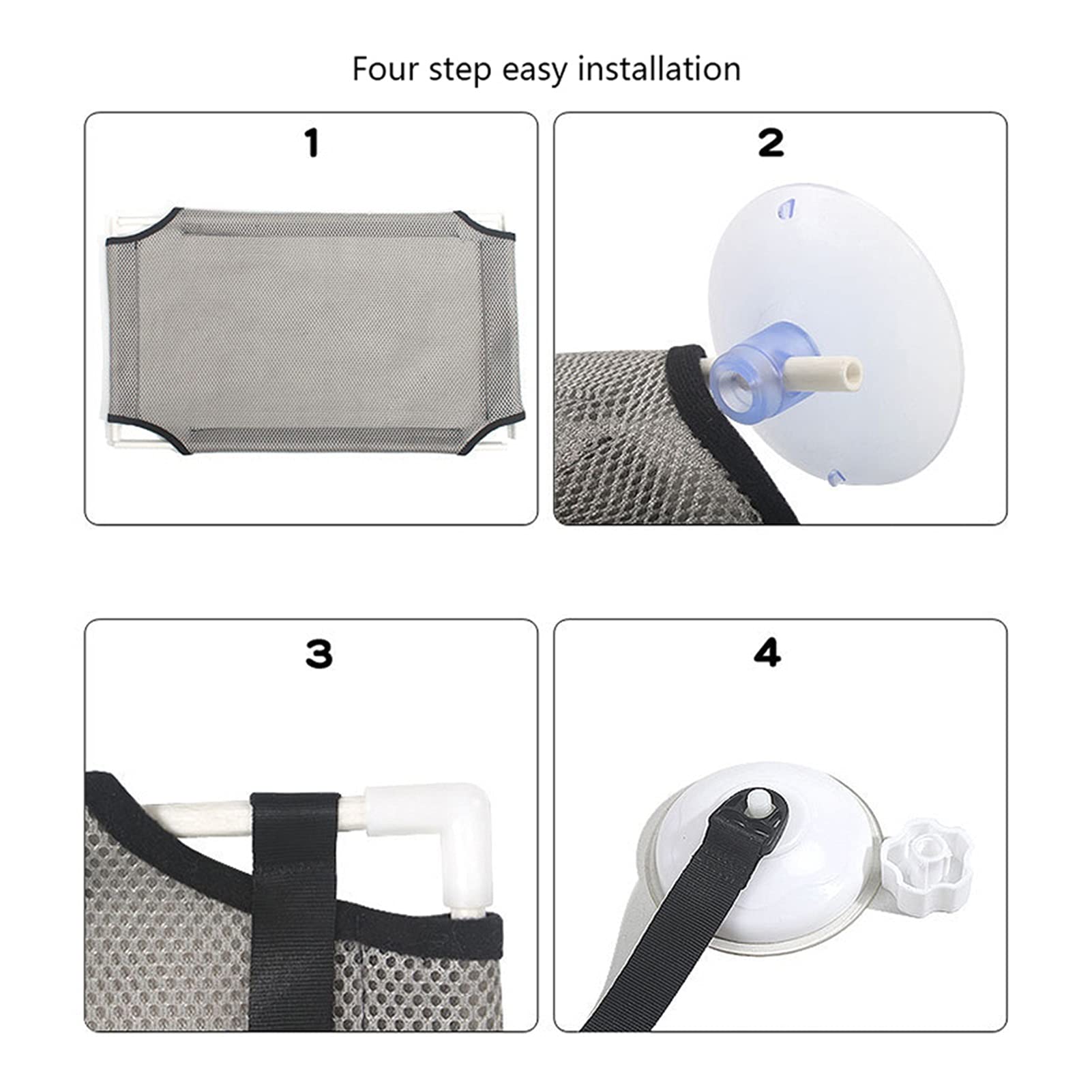 Hamac Chat/Perchoir à Chat Double couches chat hamac de chat chat chat chat chat suspendu montage de siège confortable tablette d'animal de compagnie repose détachable roulement 10kg Hamac pour Animau