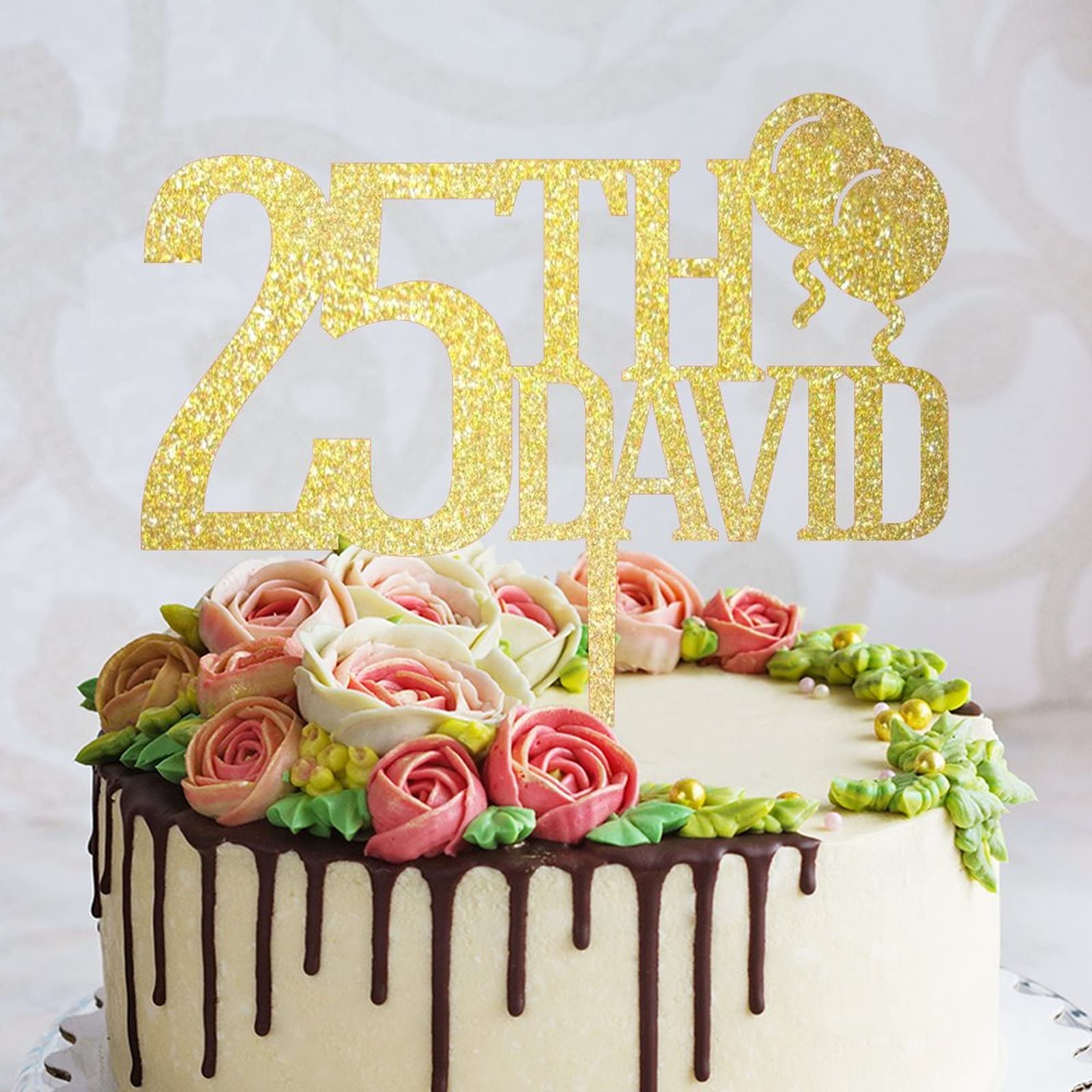25 Adornos Acrílicos Para Tartas De Cumpleaños Con Números Del 0 Al 9