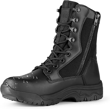FREE SOLDIER Womens Tactical Boots 8 Inches Lightweight Combat Boot Durable Military Work Outdoors Boots Desert Boot for Women