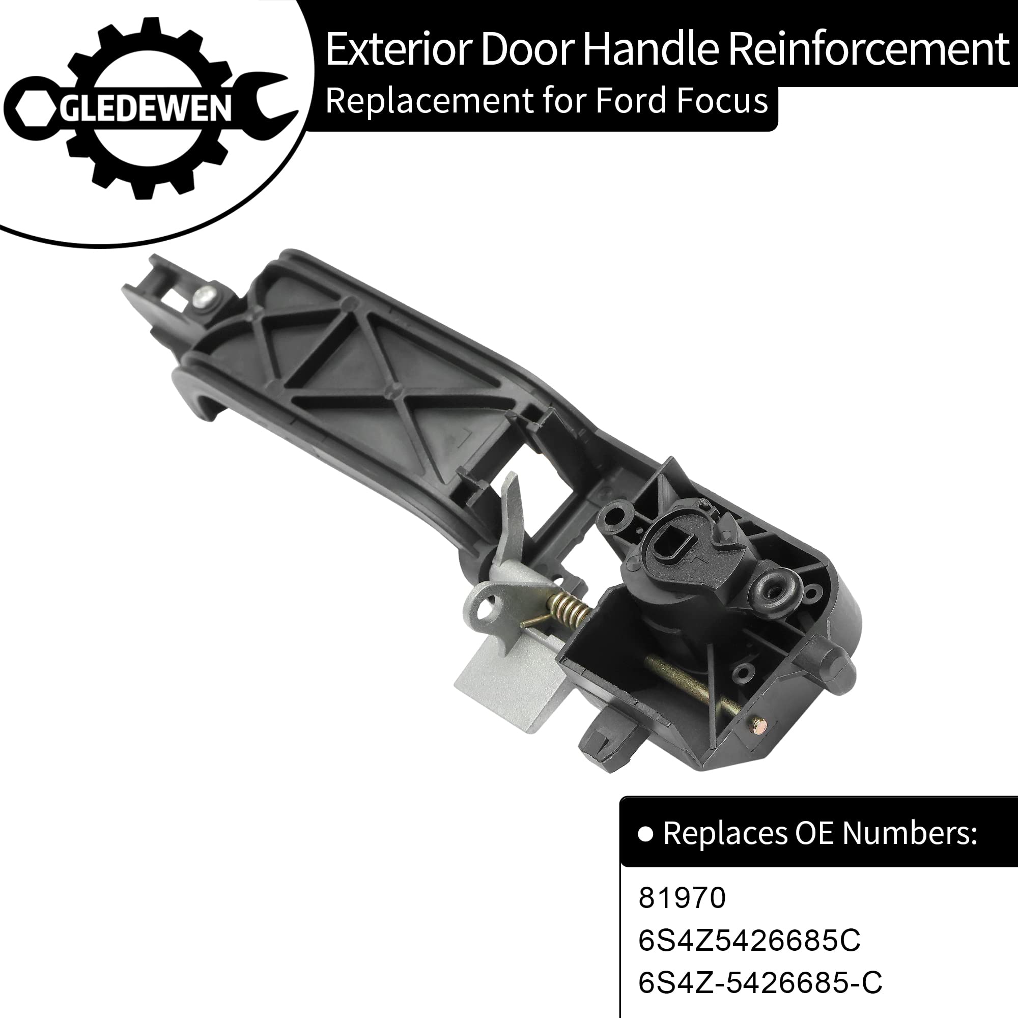 Exterior Door Handle Reinforcement Plate, Front Left Driver Side