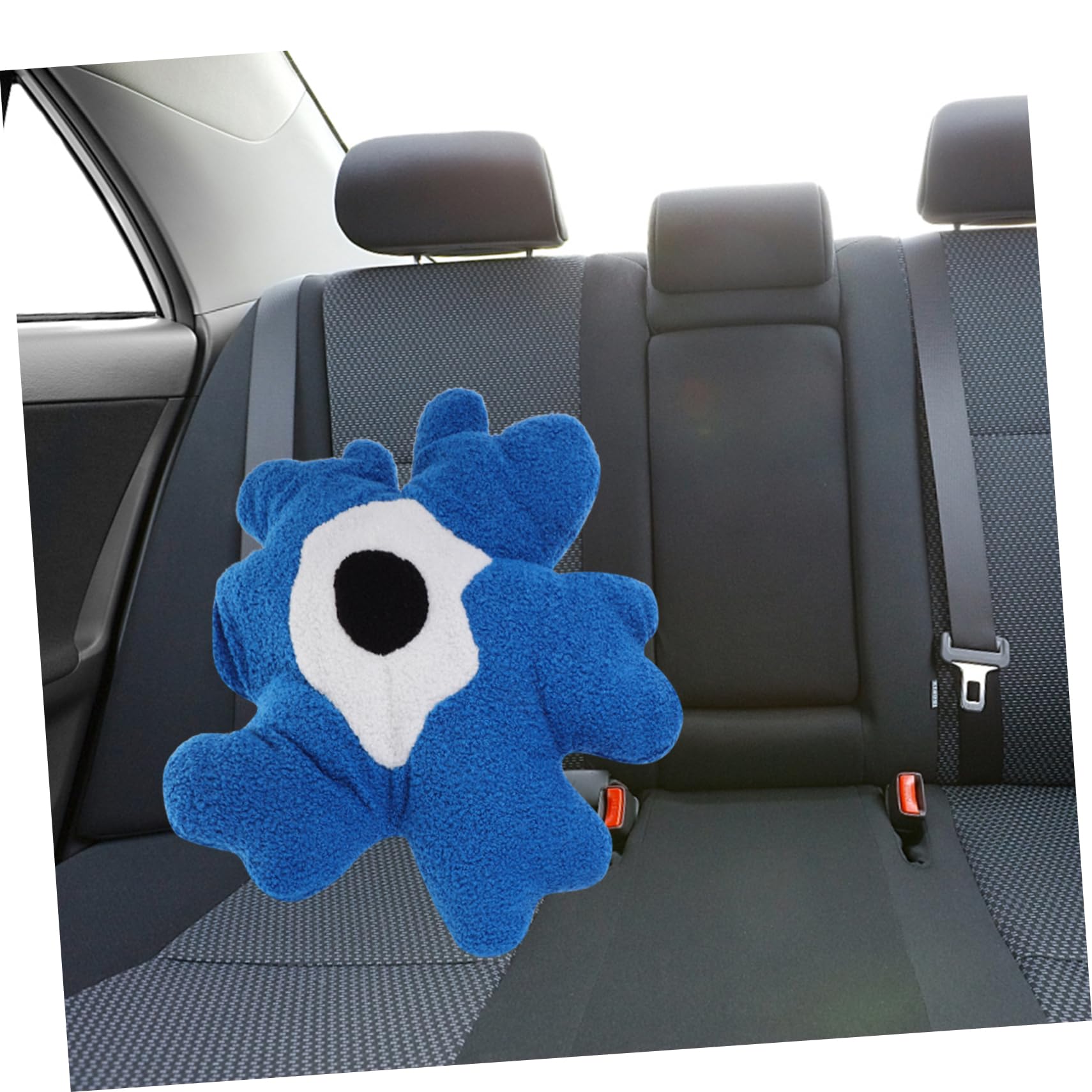 Hohopeti Cuscino a Forma di Fiore in Peluche Blu, Decorativo