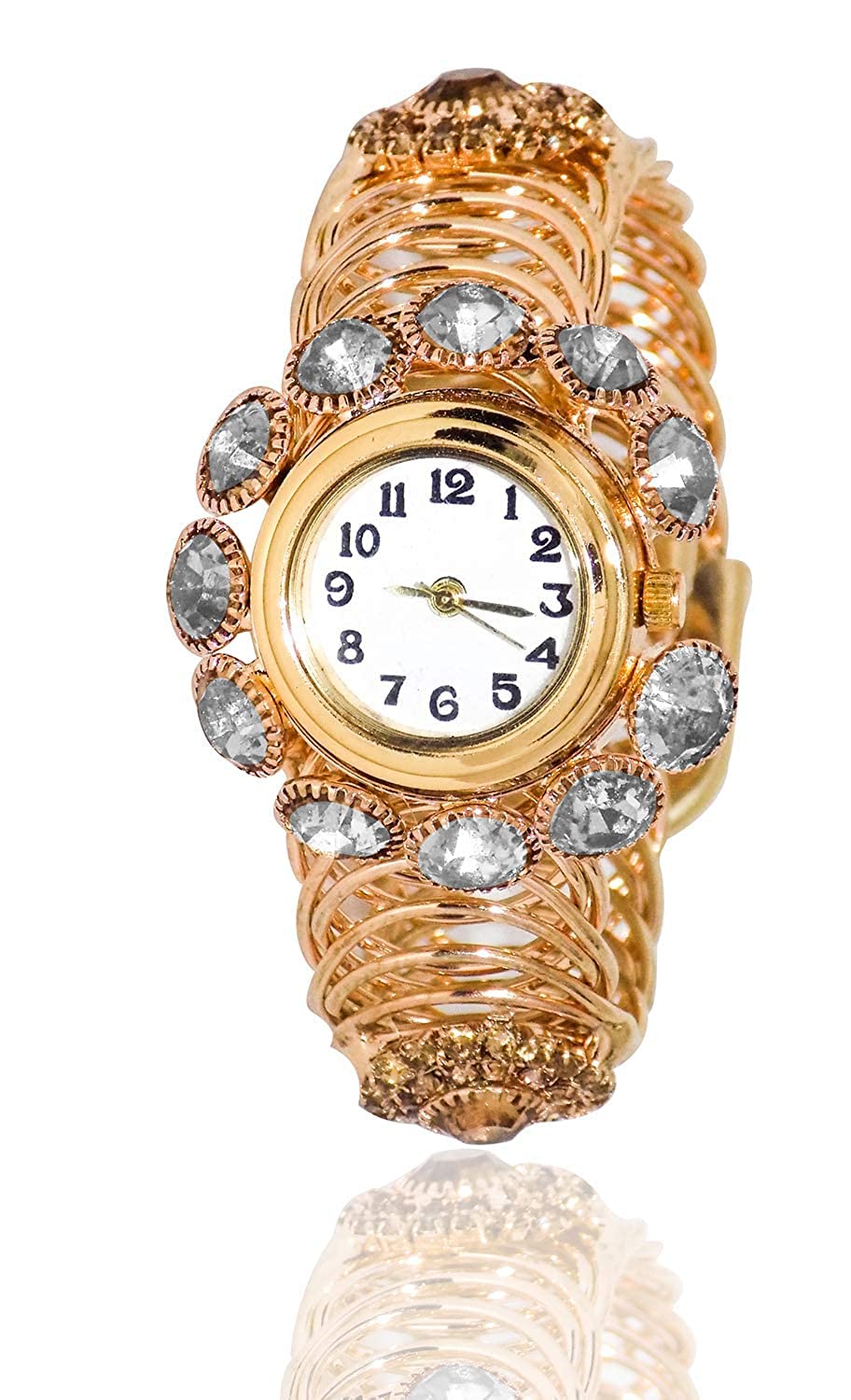 Kabello Gold Plated Bracelet Wrist Watch Chain Watch Girls Golden Analogue 20 Grams Pack of 1 (B07WRBBN3H) Amazon Price History, Amazon Price Tracker