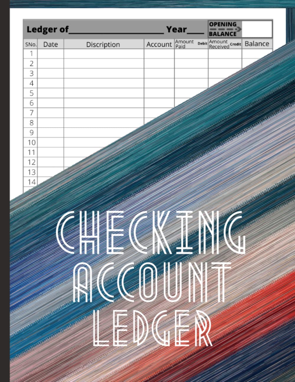 Checking Account Ledger: Payment Record Check Register Notebook - Transaction Log Book for mutliple accounts