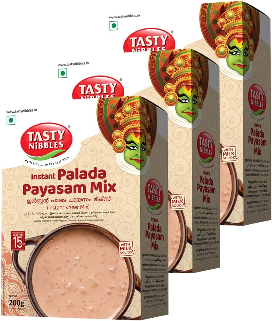 Tasty Nibbles Instant Palada Payasam Mix [Pack of 3] | Instant Rice Kheer Mix | Ready in 15 Minutes | Traditional Kerala Onam Special Sadya Palada Payasam
