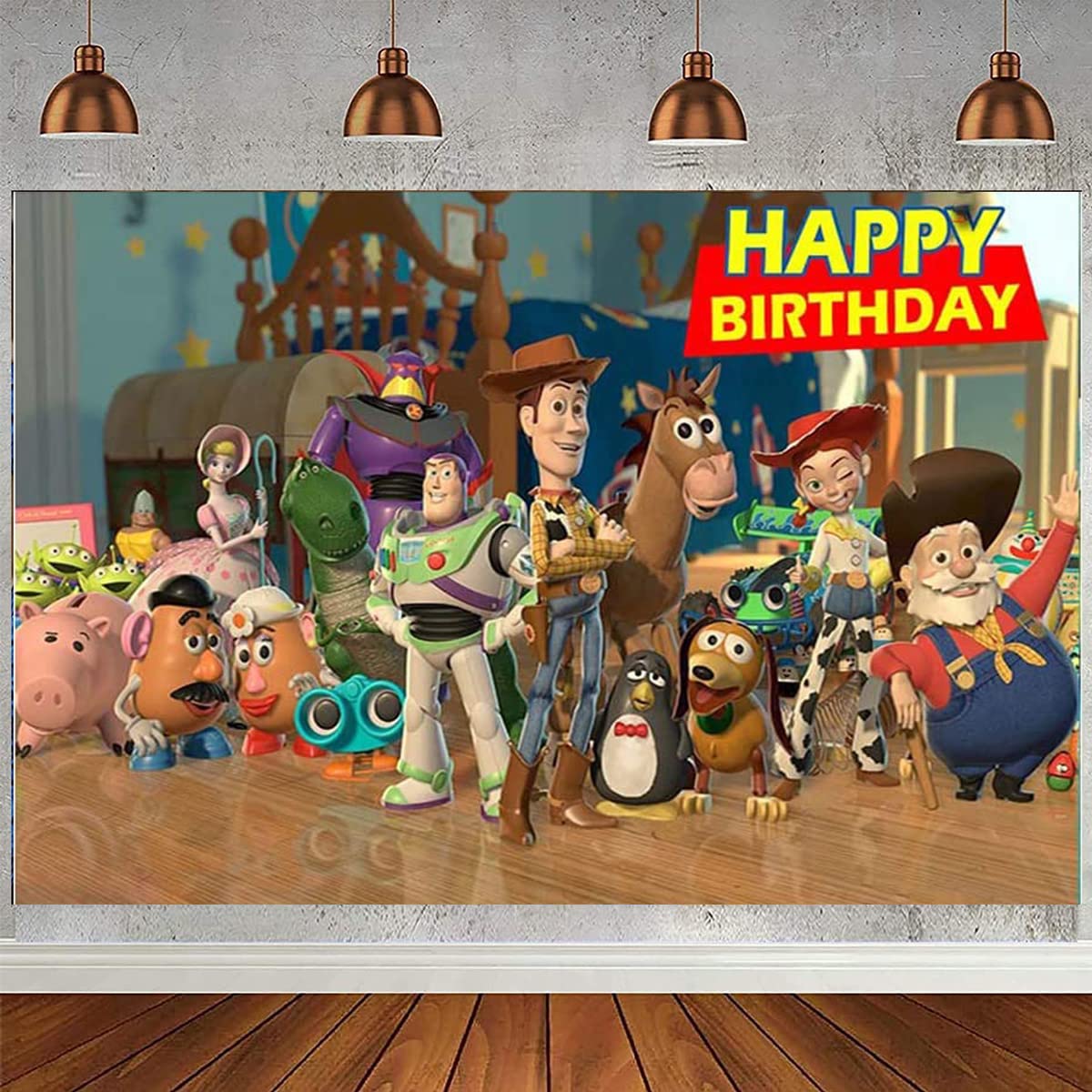 Buy Toy Story Birthday Backdrop for Girls,5X3FT Toy StoryHappy Birthday