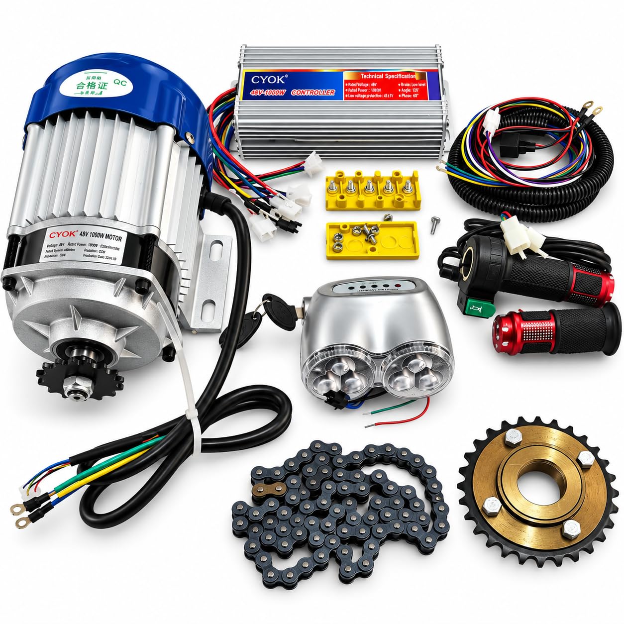 48V 1000W Electric Bike Conversion Kit for Bicycle, Electric Cycle & DIY E-Bike Upgrade-image-14