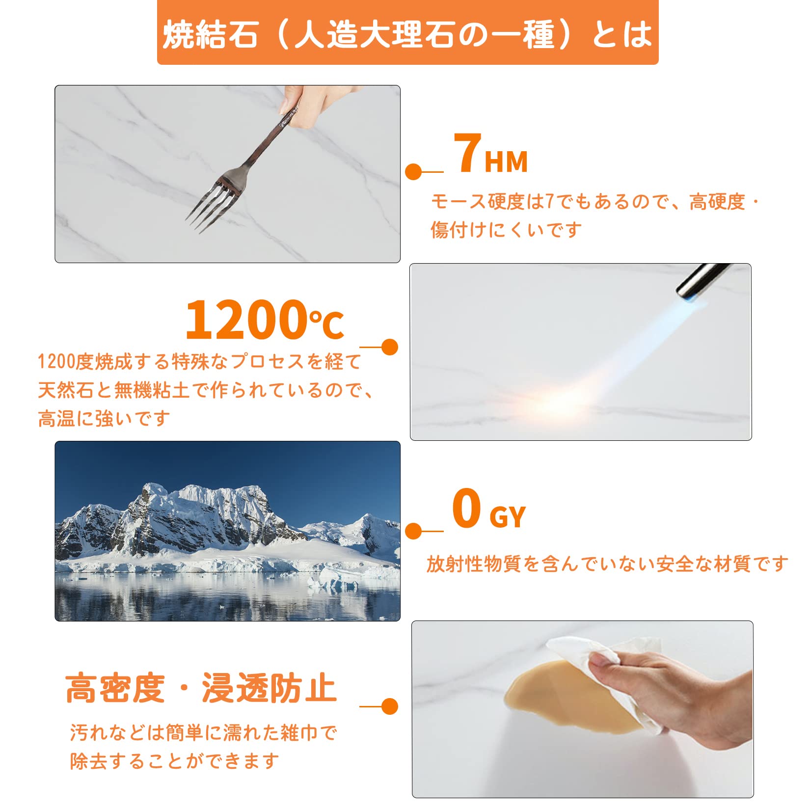 Amazon｜Wisfor コンソールテーブル スリム 半円テーブル 大理石