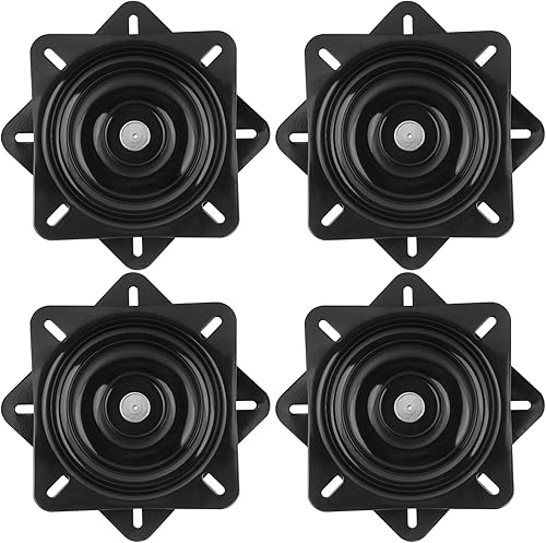 4 taburetes de bar giratorios de 6.25 pulgadas, placa giratoria para silla reclinable o muebles