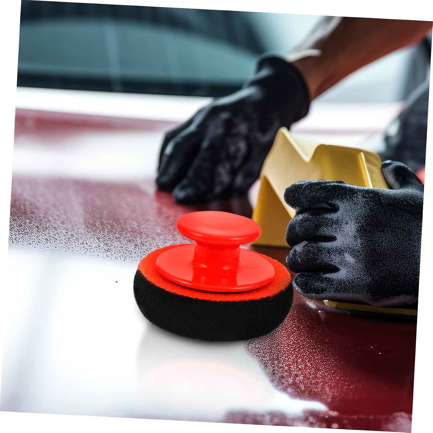 Car Polishing Kit Car Wax Applicator Sponge Pads Waxing Sponge for Wax Paint Buffing Pads