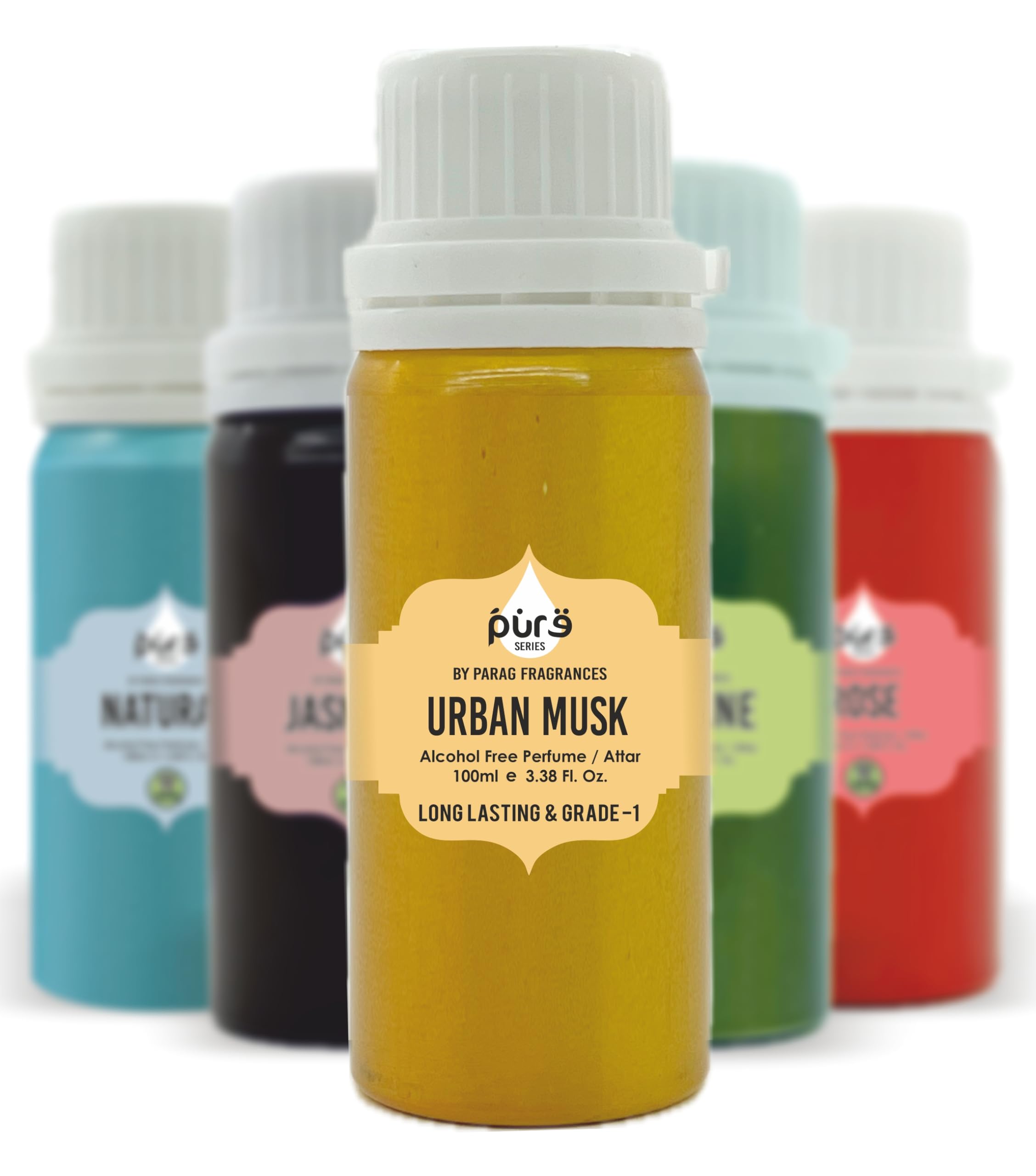 Parag Fragrances Urban Musk Attar 100Ml (Pure Series) Long Lasting, Alcohol Free And Grade-1 Attar For Personal And Religious Use