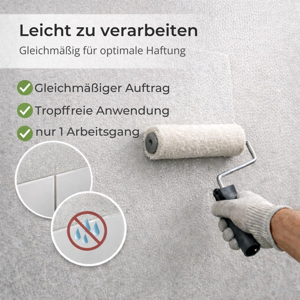 RyFo Colors Quarzgrund 25 kg – gebrauchsfertige Profi-Putzgrundierung für extrem griffigen Untergrund | für Fliesen, Beton & Putz | innen & außen