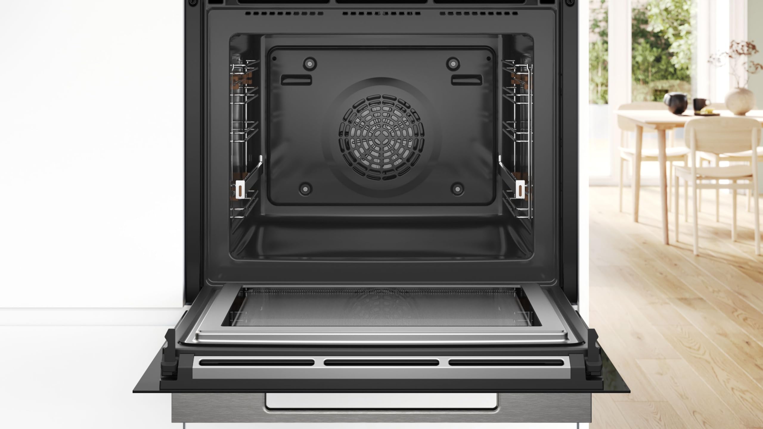 Bosch HMG778NB1 Einbau-Backofen Serie 8 60x60cm Mikrowellenfunktion Heißluft sanft Boost-Funktion Schwarz