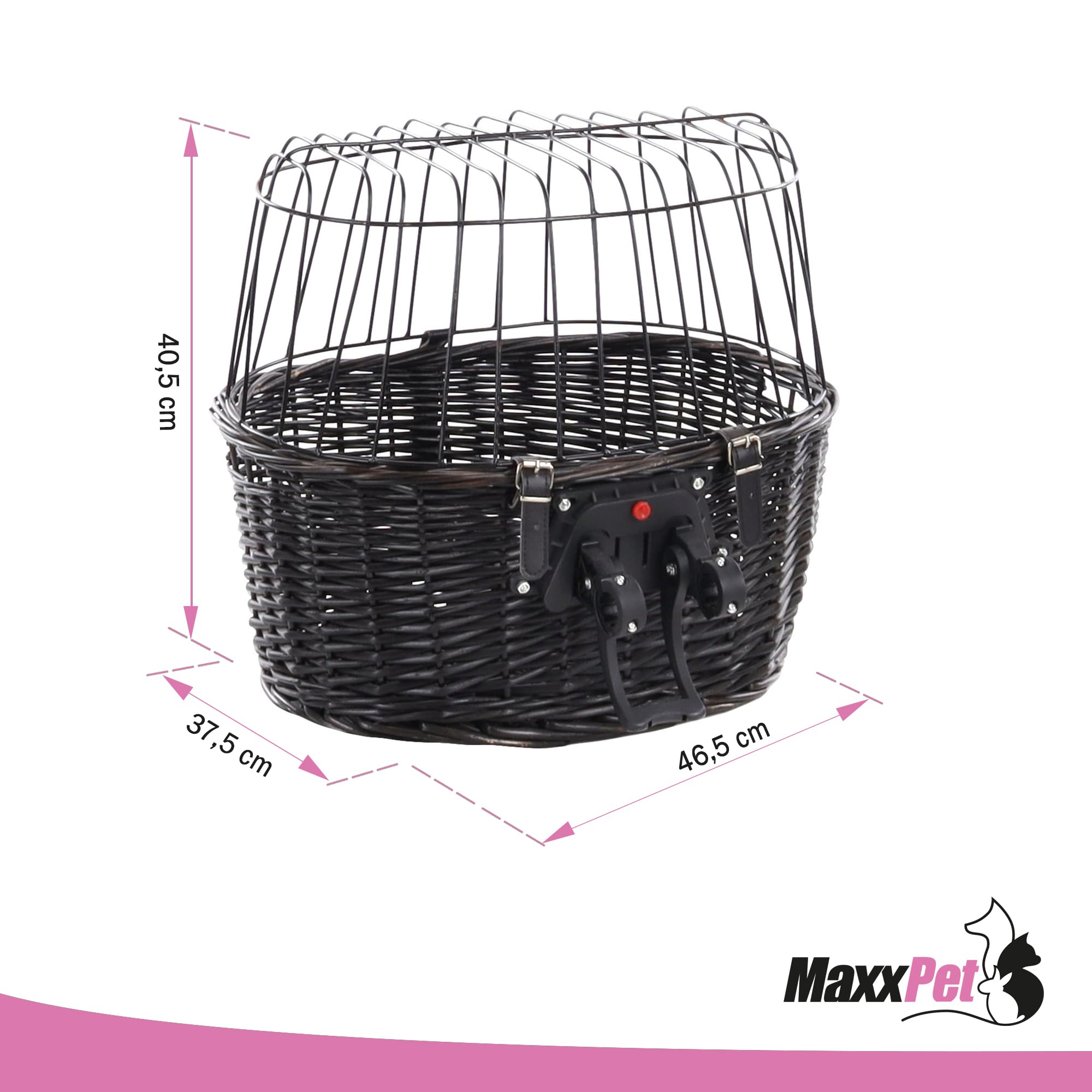 MaxxPet Cestino da bicicletta per cani