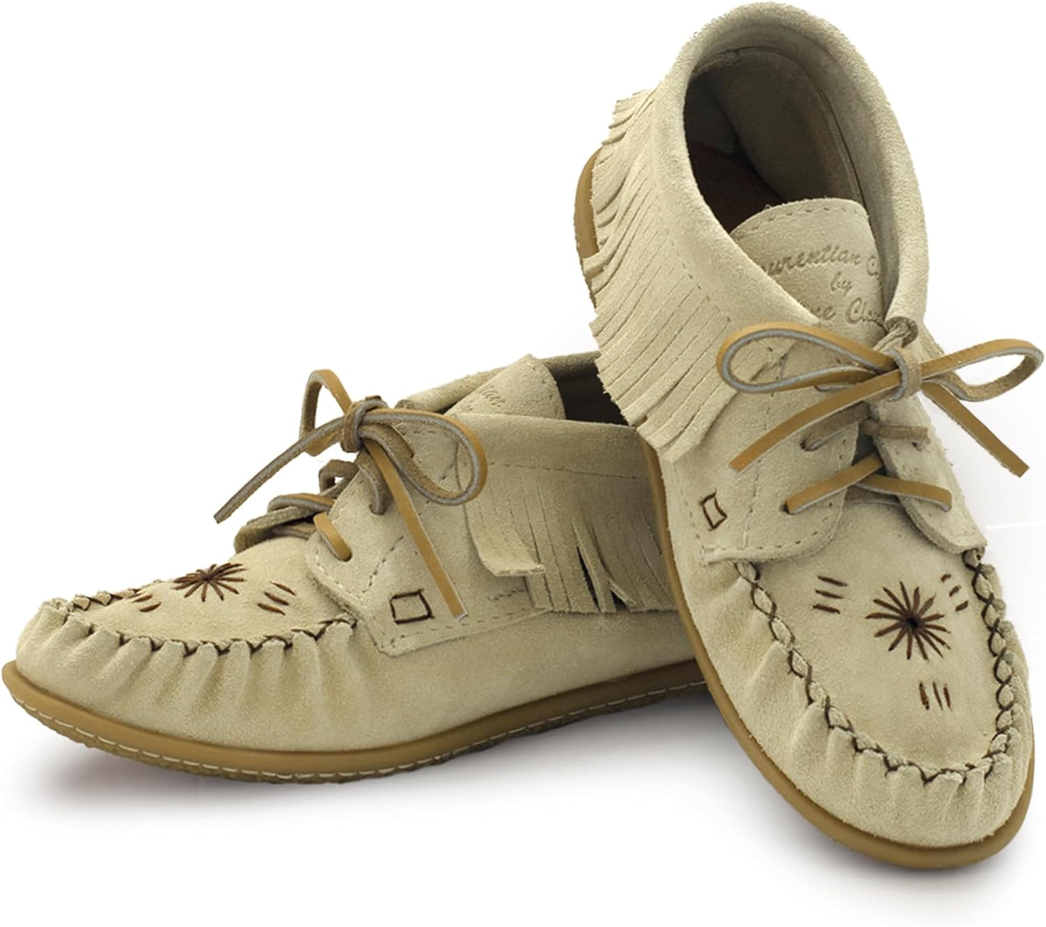 Laurentian Chief Moccasins Women Ankle Boot – Stylish Ankle Boots with Inca Embroidery, Comfortable Insole, Durable Rubber Sole, Made in Canada