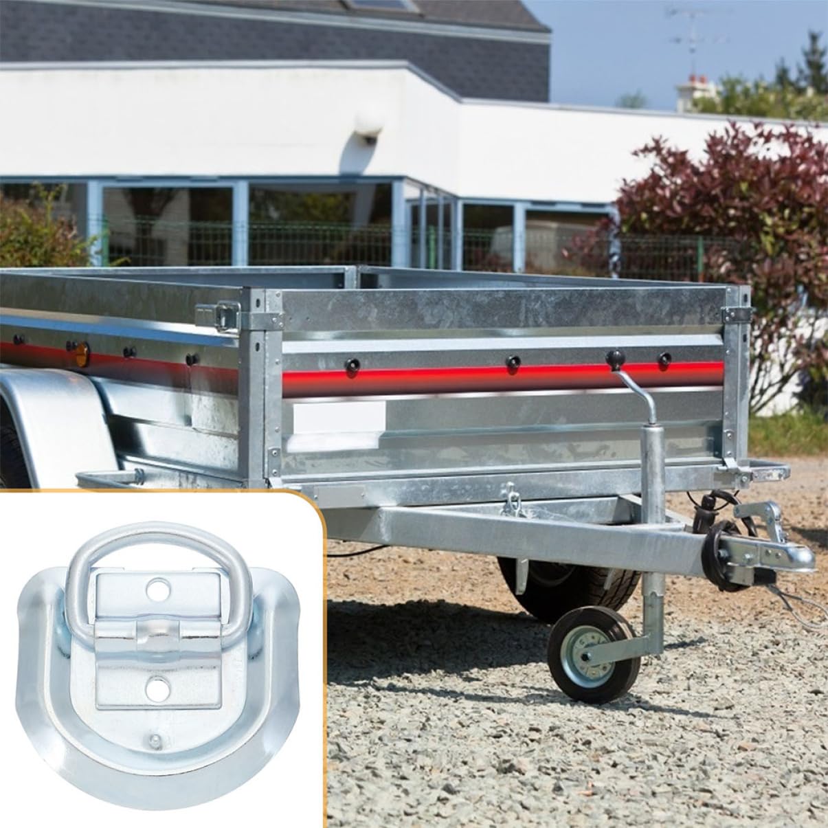 SOLUSTRE 16stücke Zurrösen Aus Edelstahl Robuste Anhängeranker Für Ladegutsicherung Für Trailer Boote Wohnmobile Und Mehr