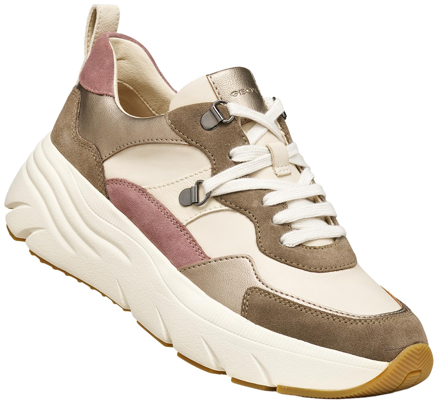 Geox Woman D DIAMANTA E Zapatillas Deportivas Dove Grey/Sand 41_EU