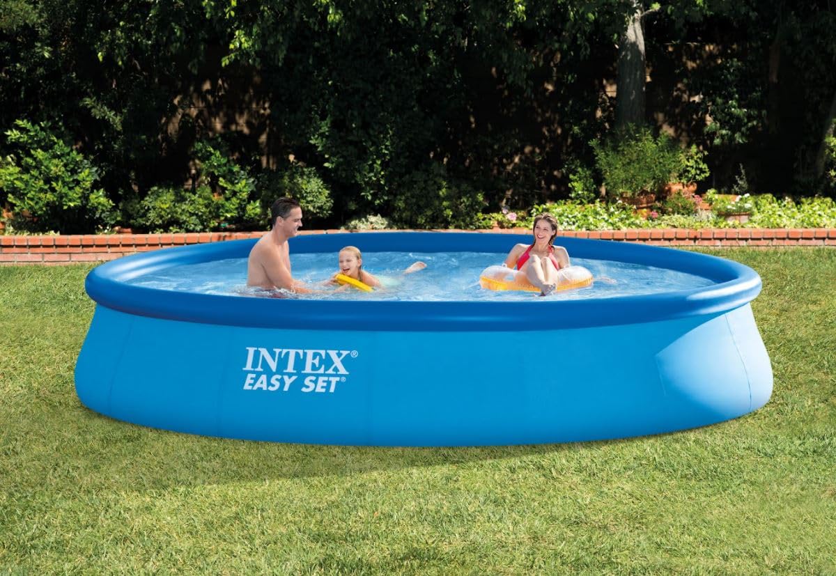 Intex - 28158NP - Kit Piscine Easy Set Autoportante (ø) 4,57 x (l) 0,84m avec Epurateur à Cartouche 1,7m3/h
