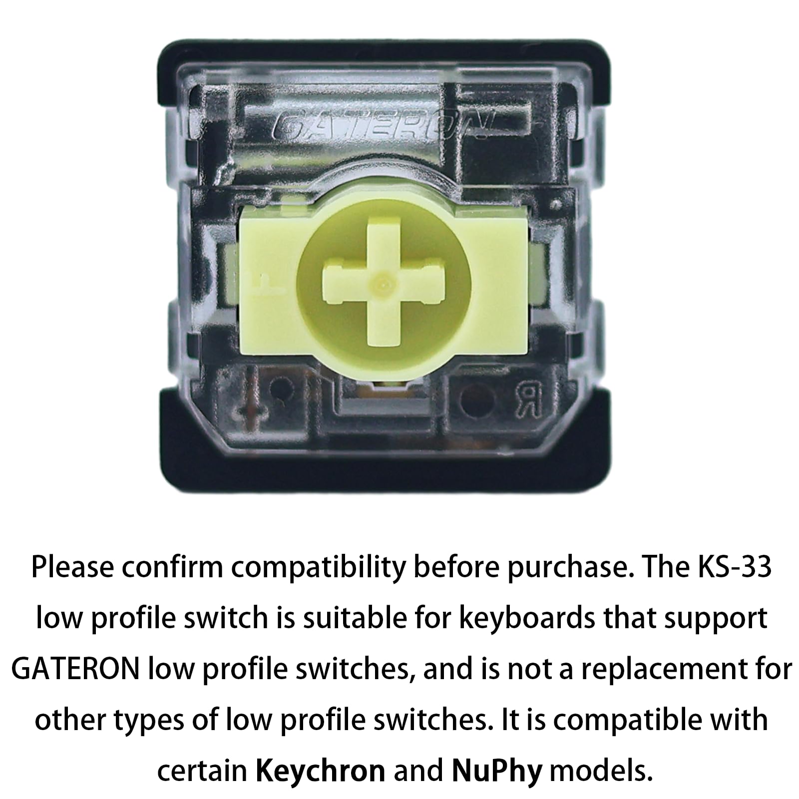 Amazon.com: GATERON KS-33 Low Profile Banana Keyboard Switches(35
