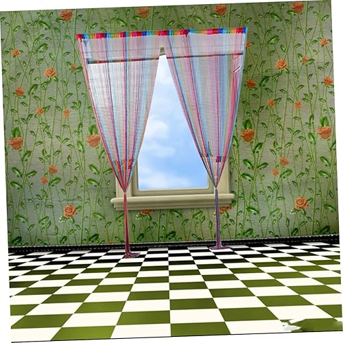 Miniatura 6 de Panel de flecos con borlas, panel de flecos para puerta, panel de ventana de encaje, telón de fondo de fotos de boda, cortina de cinta con borlas,