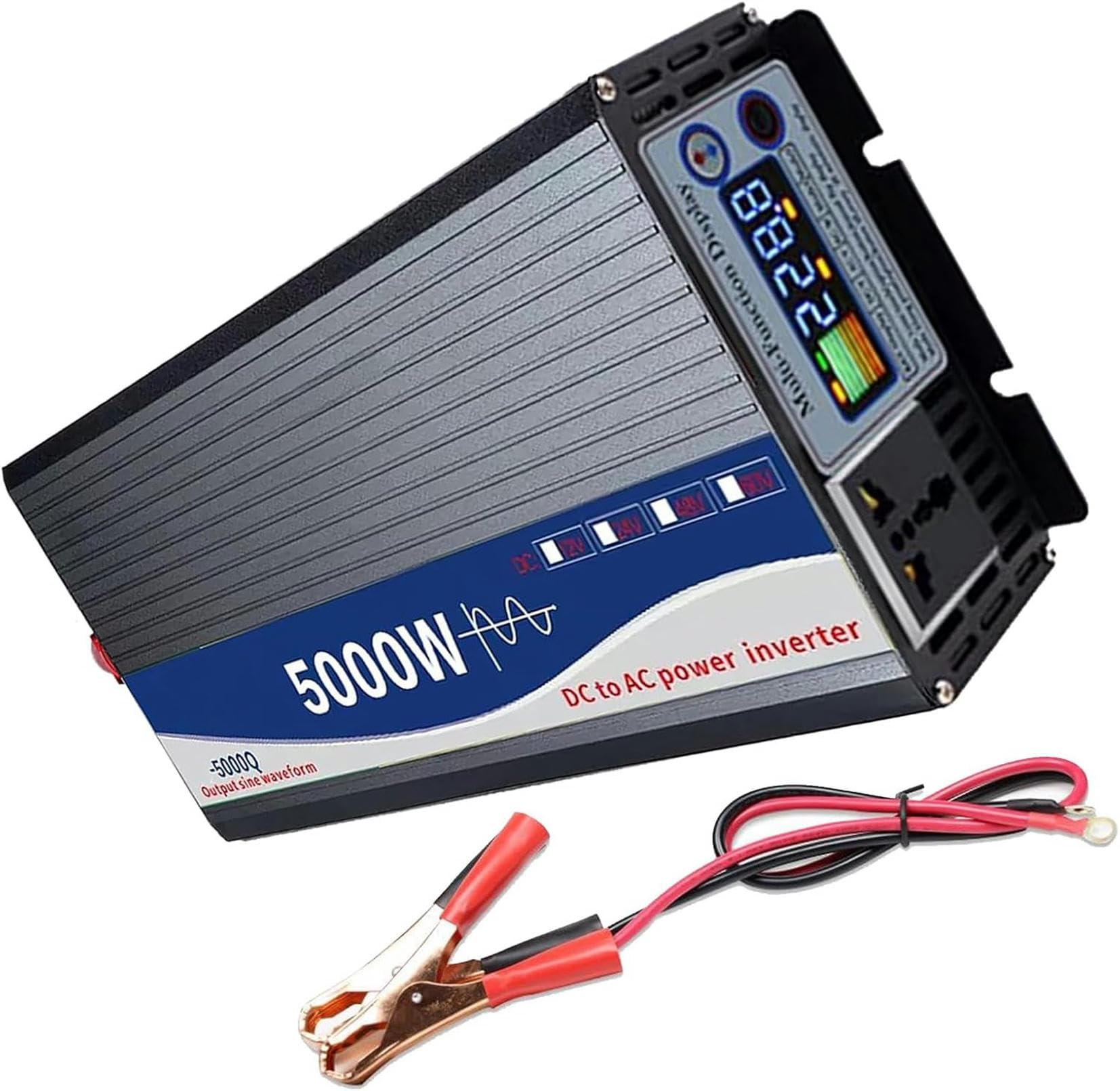 Onduleur d'onde sinusoïdale pure 5000W convertisseur solaire 110V pour batterie camping-car