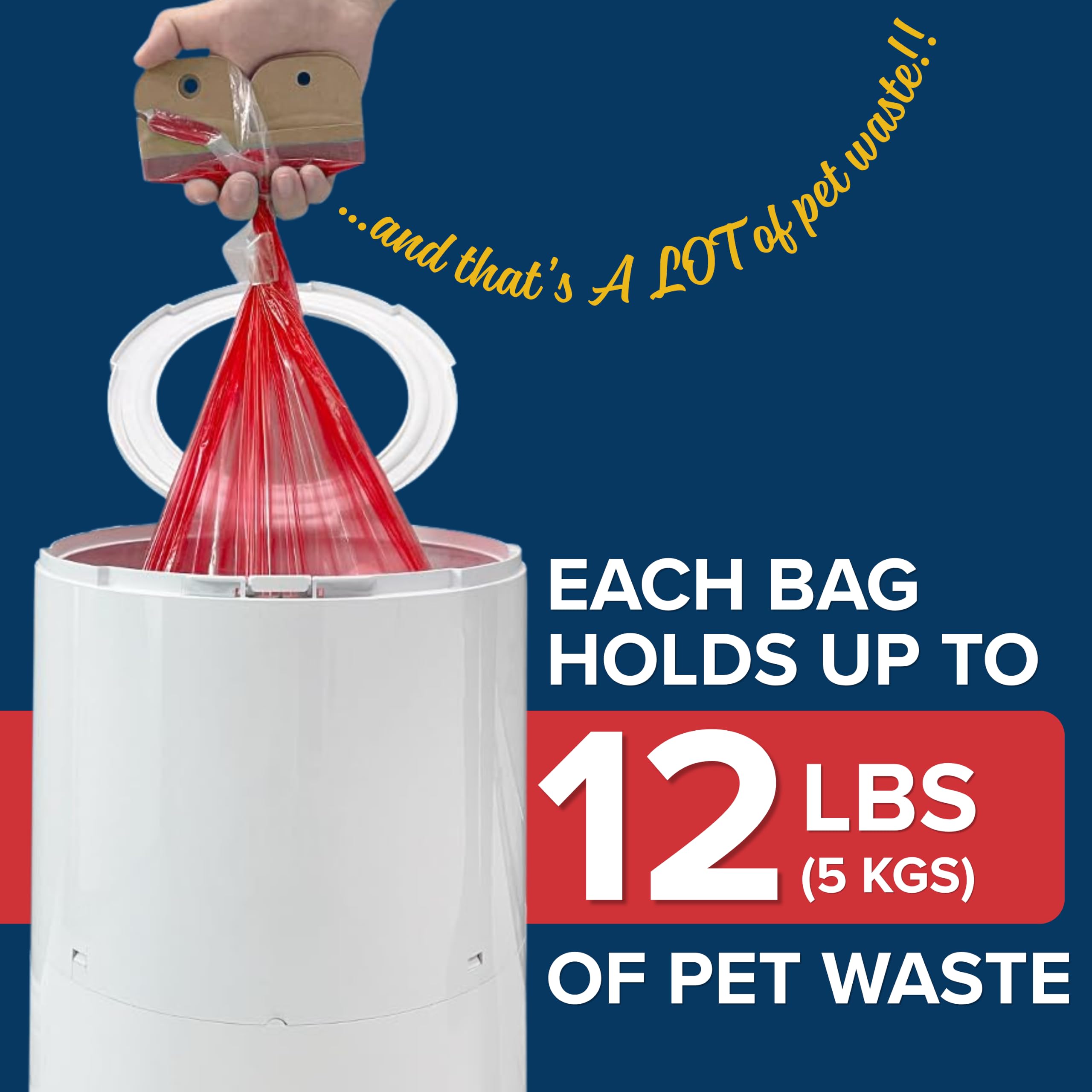 Red Rocket Pets 30 Nachfüllbeutel für Kitty & Doggy Twist'R, Nachfüllbeutel für Pet Twist'R Mülleimer, 7-lagig, geruchsfreie Nachfüllpackungen für Katzen, Hunde, Babys (Nr. 1)