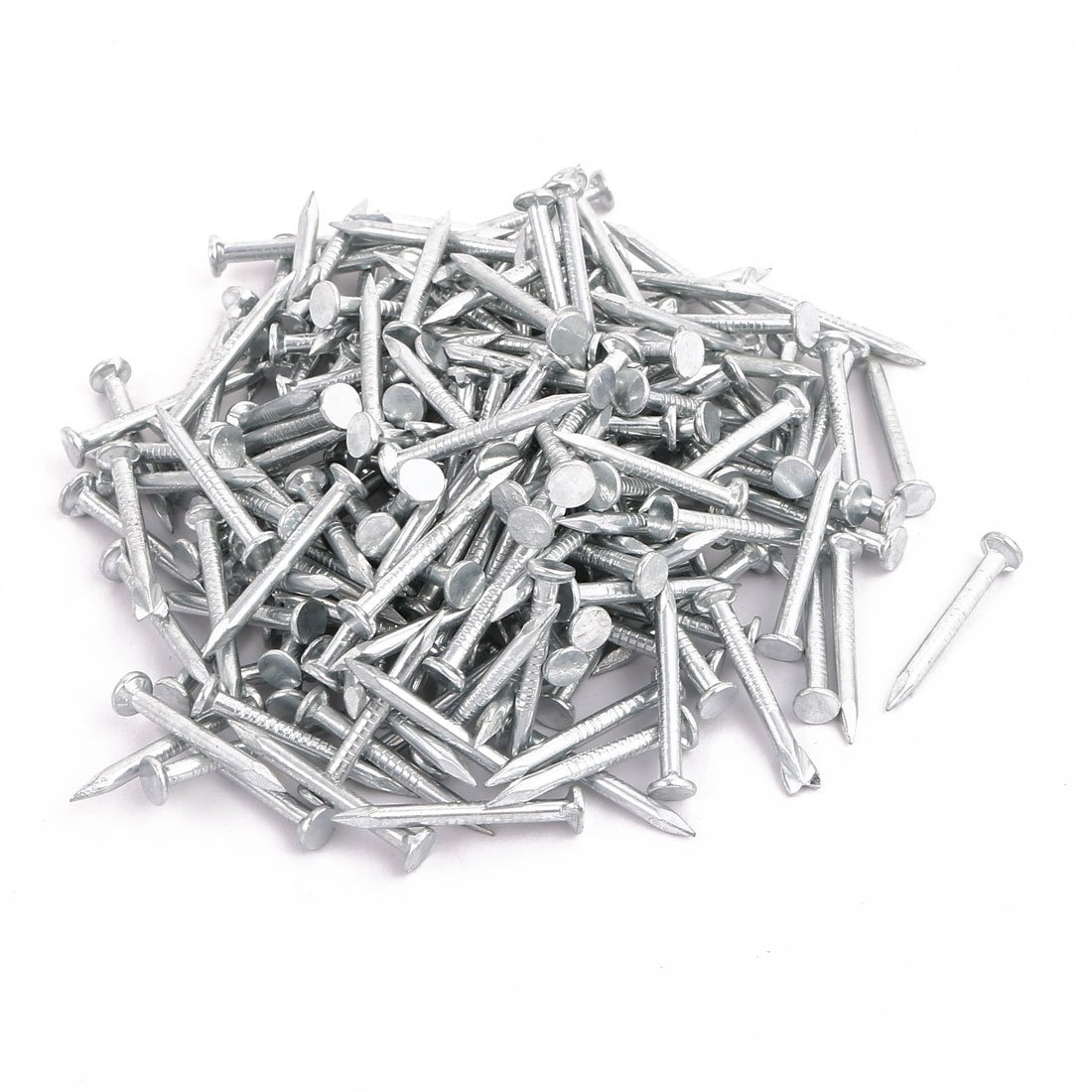 Aexit 0.8-inch Length Fastener Carbon Steel Point Tip Wall Cement Nail Silver Tone 200pcs Model:97as178qo208