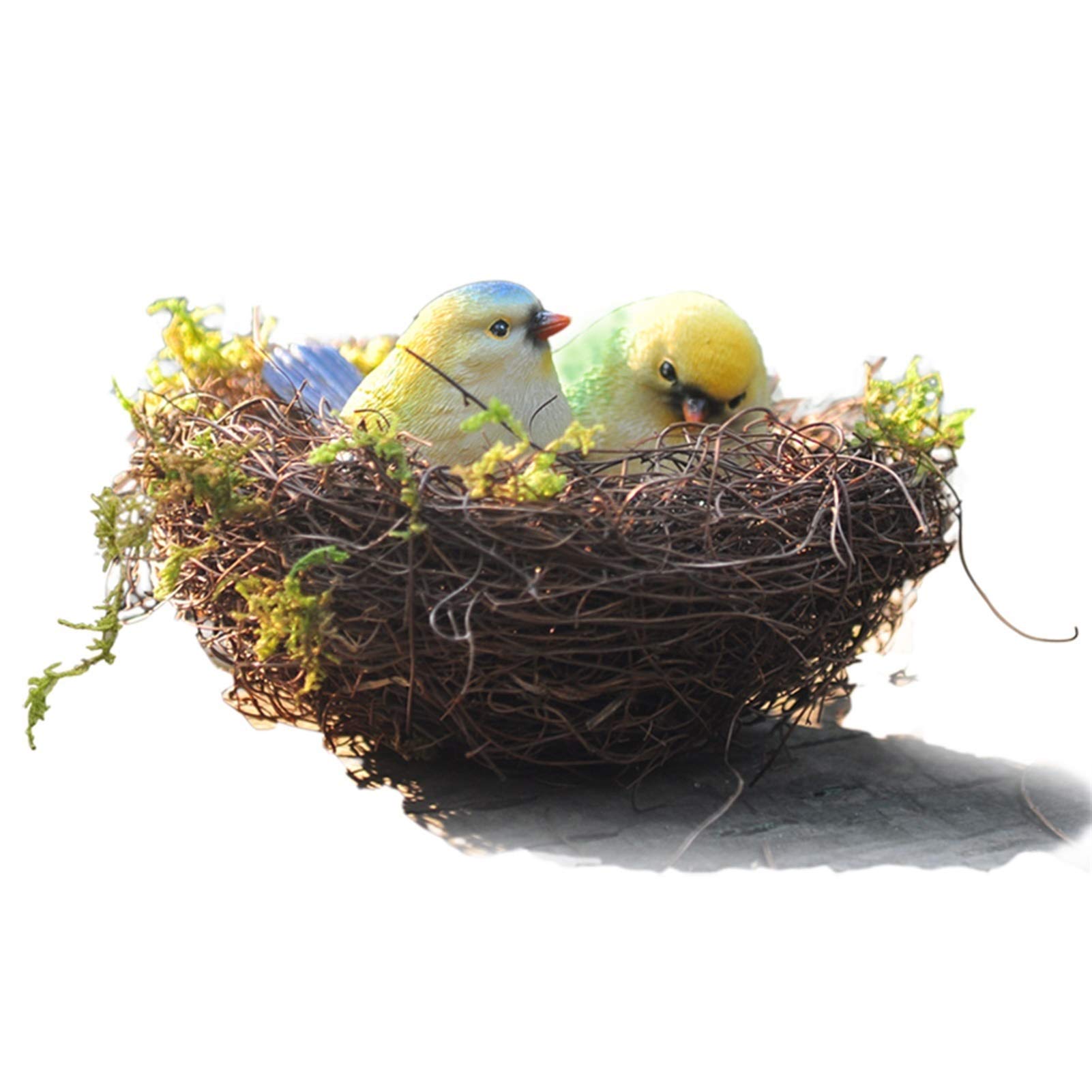 Nidi per Uccelli Nido dell'uccello Eco-Compatibile con Decorazioni Uova da Uccello, Giardino all'aperto Decorazioni per Birdhouse, Diametro 15 cm