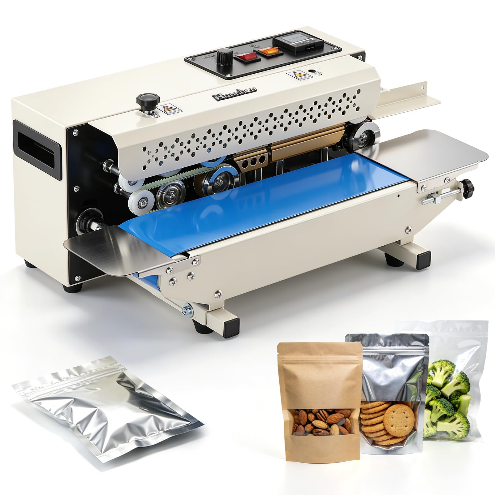 Hanchen Heat Sealer Machine Automatic Sealing Machine with Conveyor Belt