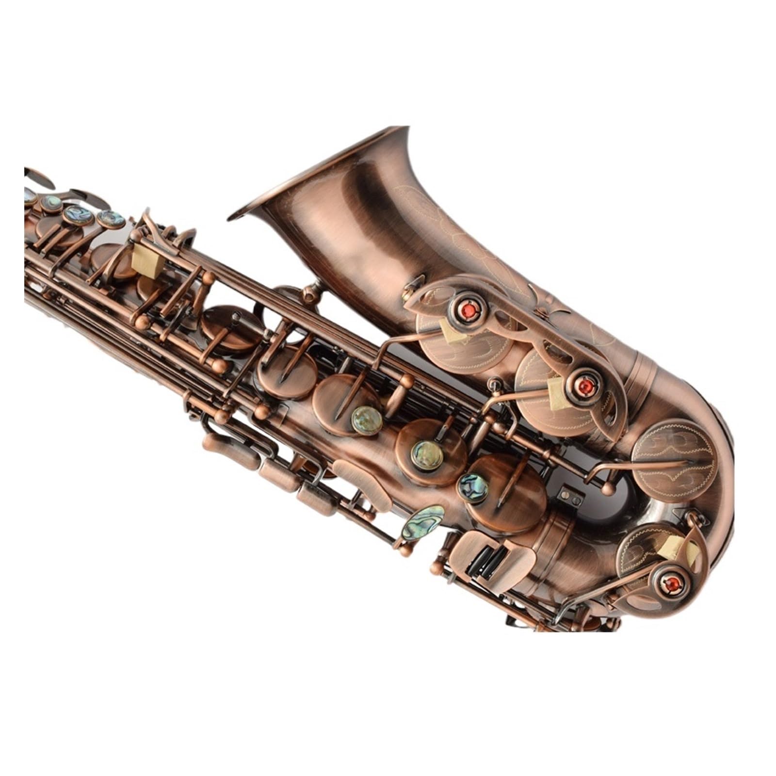 Strumento Sassofono Contralto In Bronzo Rosso Per Principianti Adulti Mi Bemolle Sassofono