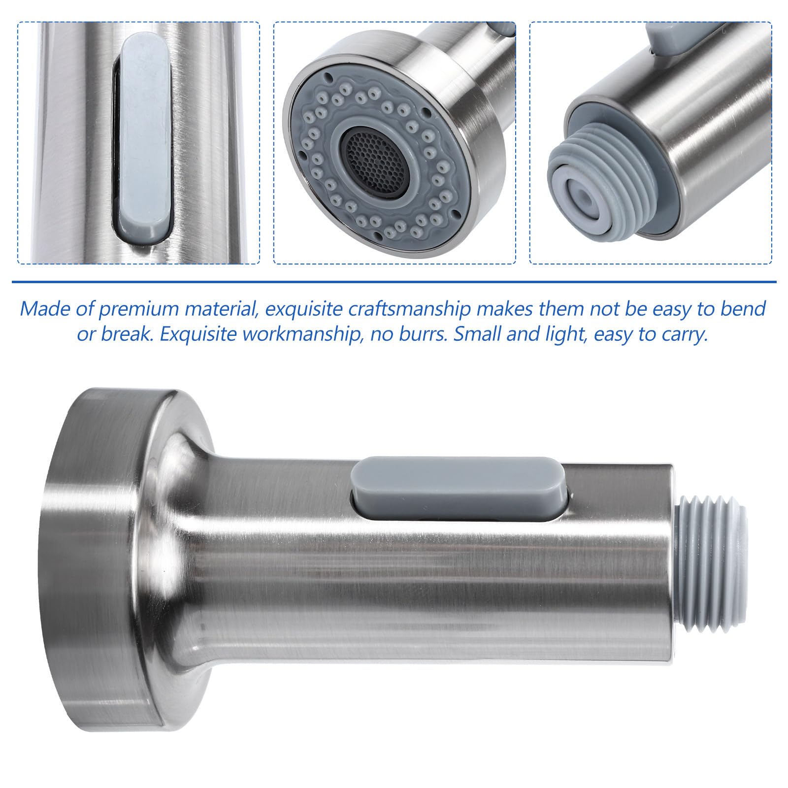 Anneome Doccetta Doccia per Rubinetto Cucina Spruzzatore Esterno, Materiale Abs Resistente All'ossidazione e Cadute, per Lavello Cucina Tubo Estraibile