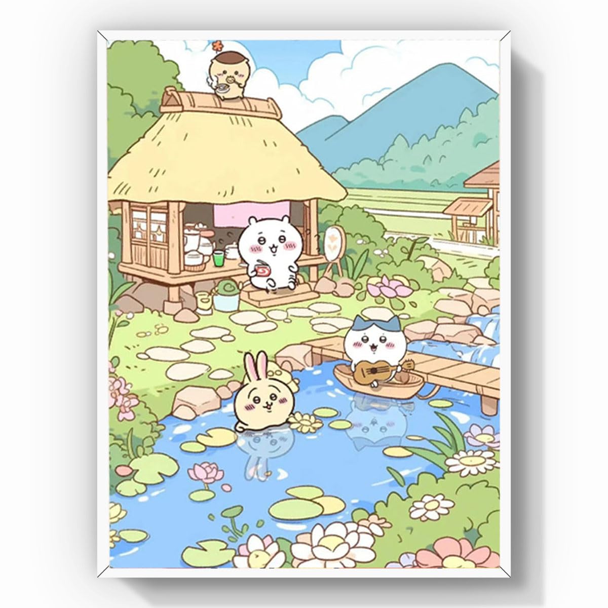 ダイヤモンドアート アニメ 40x50cm 丸いビーズ ビーズアート 子供 大人 おしゃれ DIY 手作り絵画 手芸キット プレゼント 芸術品 装飾 (3)