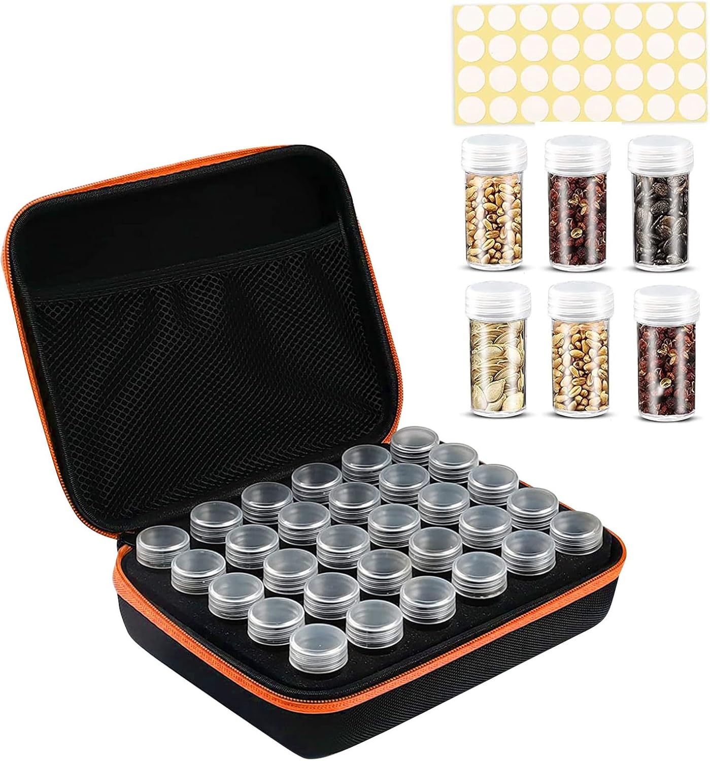 30 Slots Seed Storage Box, Independent Compartment Design, Plant