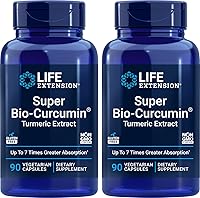 Vista 5 de Life Extension Super Bio-Curcumina Extracto de cúrcuma 400 mg, 90 cápsulas vegetarianas - Sin OMG - Altamente absorbible