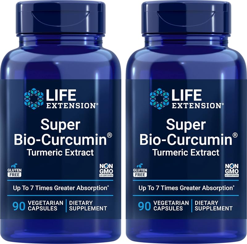 Life Extension Suplemento de Curcumina com Extrato de Cúrcuma 400 mg, 180 cápsulas vegetarianas